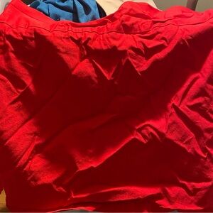 Vibrant Red Skirt